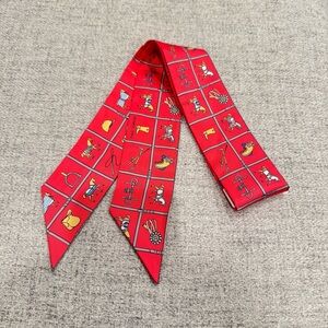 1* Hermes Twilly Scarf NWT Authentic Couvertures ET Tenues